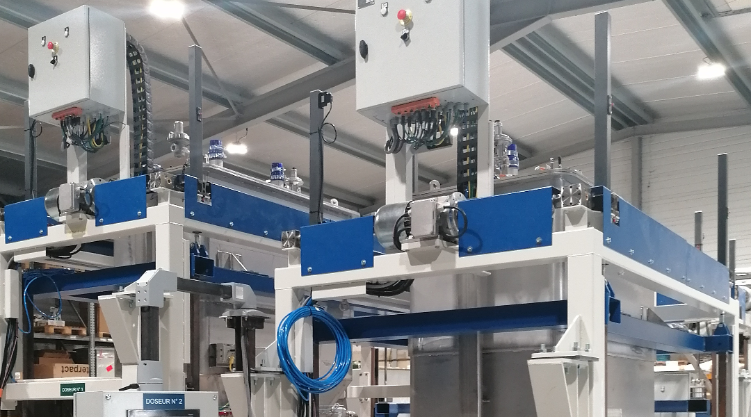 Monte et baisse pour machine de remplissage